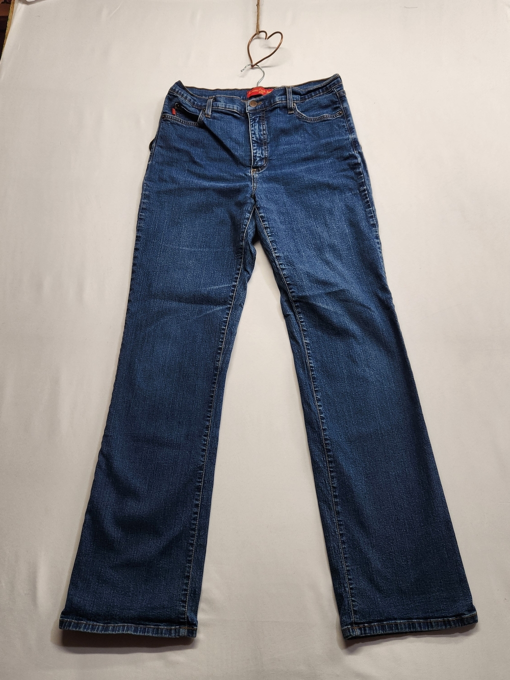 ⭐️NYDJ Tummy Tuck Bootcut Blue Jeans 12 Stretch High Rise Y2K Retro Classic